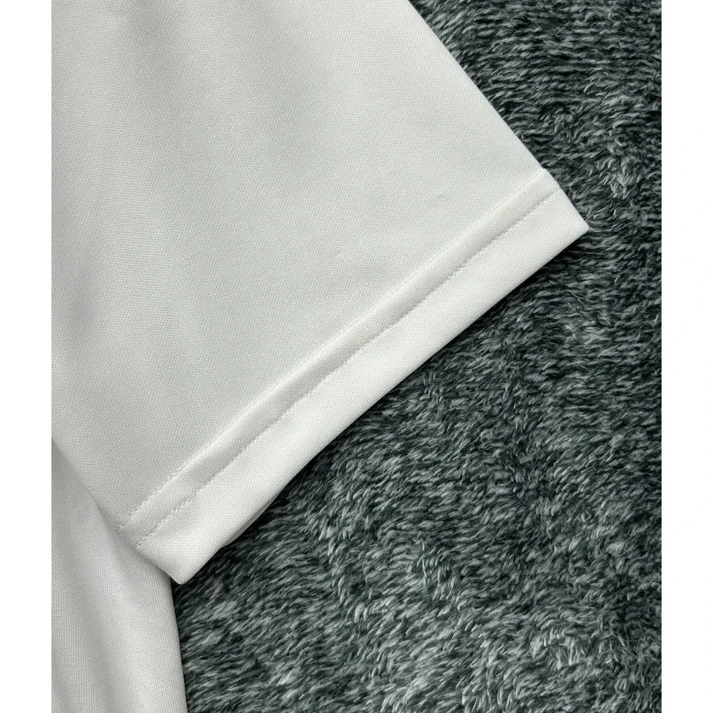 Adidas Mens Size S White Short Sleeve Drive Golf Polo Shirt (T9)
